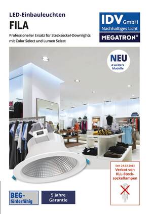 PDF Download: Fila LED-Einbauleuchten mit System